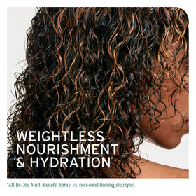 Biolage oil dispensing from pump highlighting lightweight texture and quick absorption