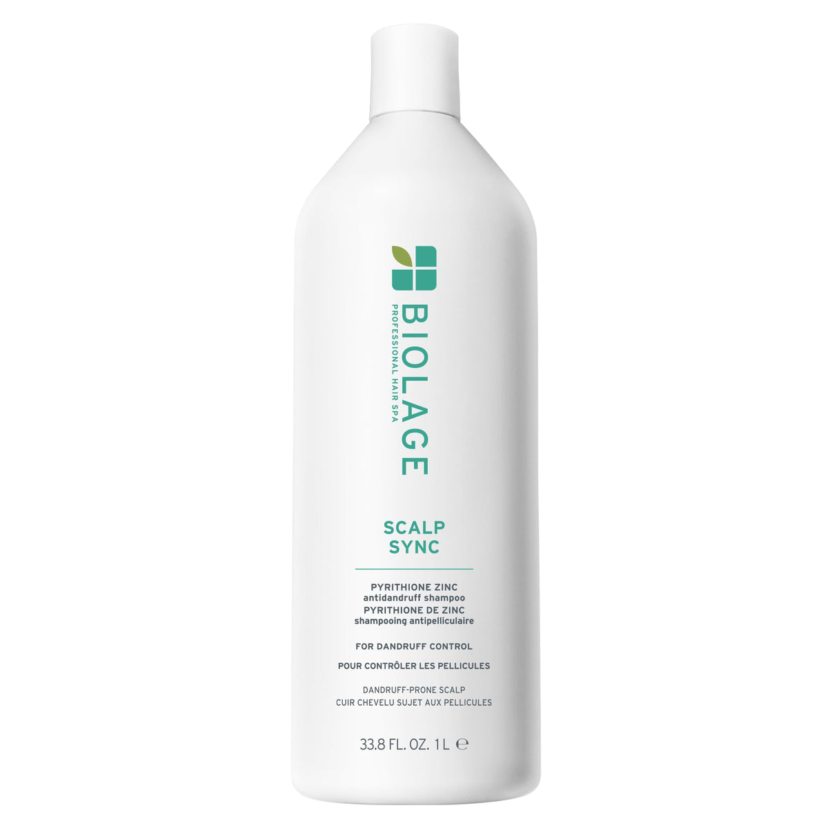 Biolage front packaging showing product and benefit of flake control