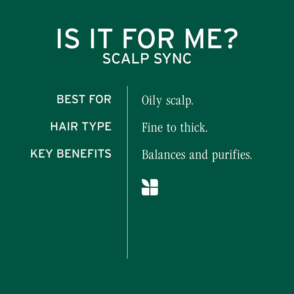 Biolage fermented tea and glycolic acid ingredient visual emphasizing clarifying action