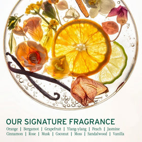 Biolage 100% recycled bottle badge emphasizing sustainable packaging benefit