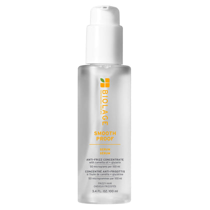 Biolage front packaging showing serum bottle and sleek label for easy identification and trust