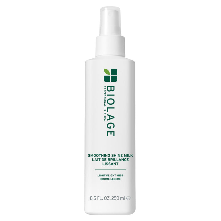 Biolage front packaging showing bottle and label, highlights lightweight shine