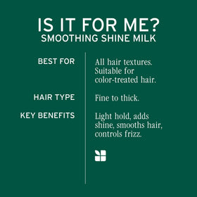 Biolage texture on hand illustrating light, non-greasy milk and easy spreadability