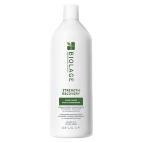 Biolage bottle front showing strength recovery conditioner and packaging benefit