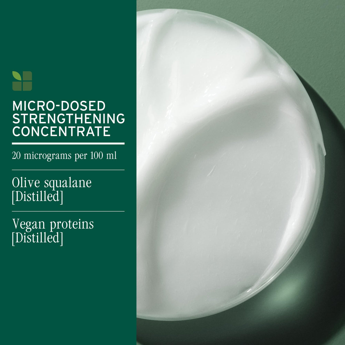 Biolage jar held in hand showing pack size and travel-friendly scale