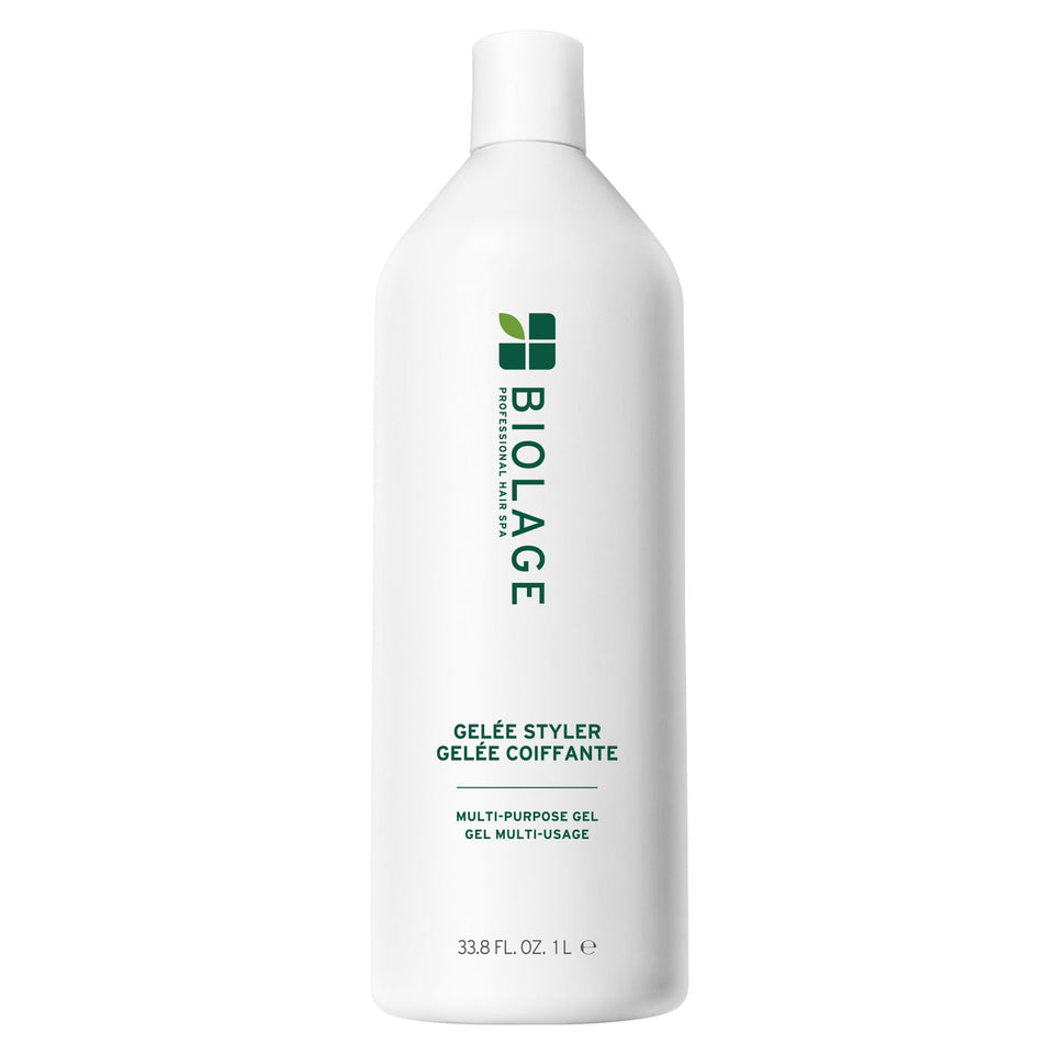 Biolage front packaging showing brand and gelée for easy identification and shelf appeal