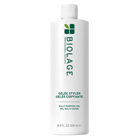 Biolage front packaging showing bottle and label, highlights recycled packaging benefit