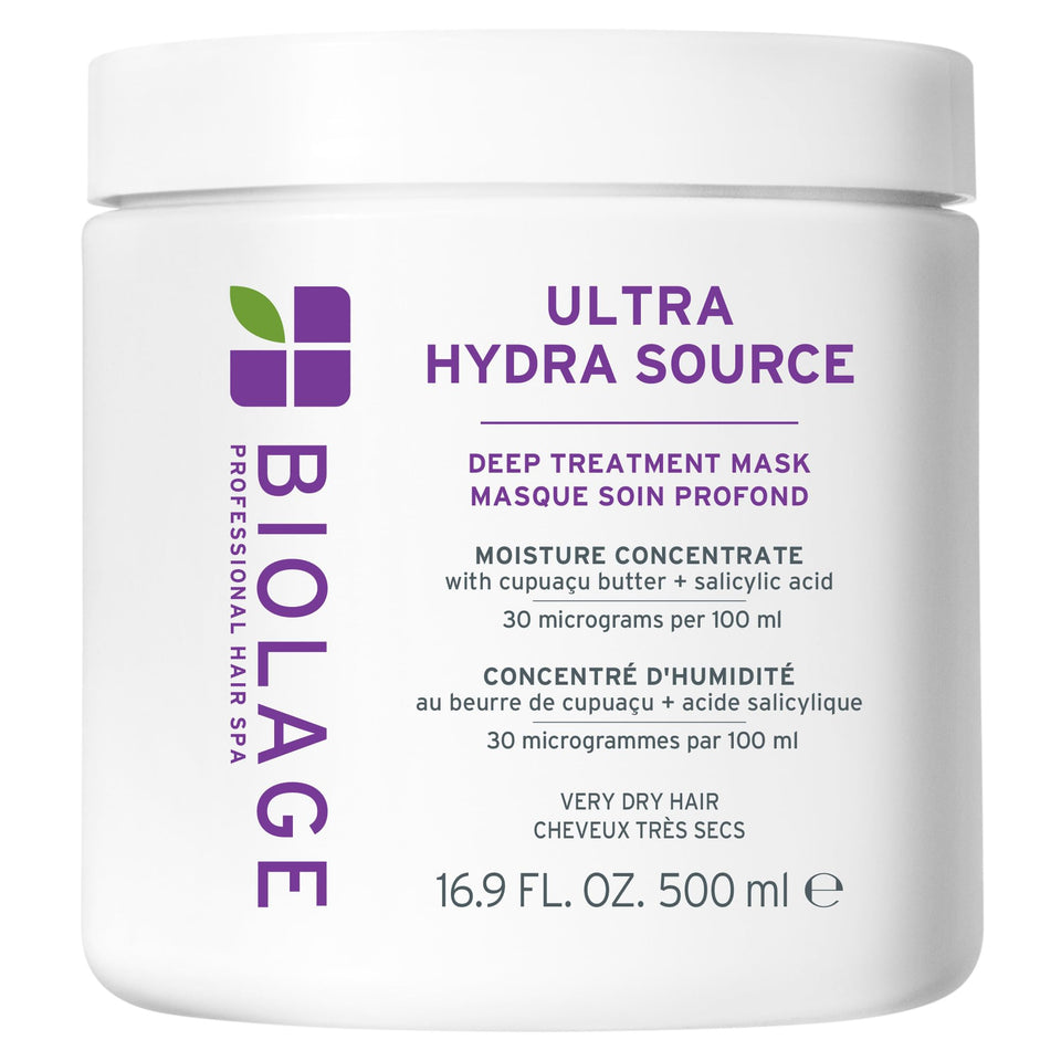 Biolage front packaging showing product and hydration benefit