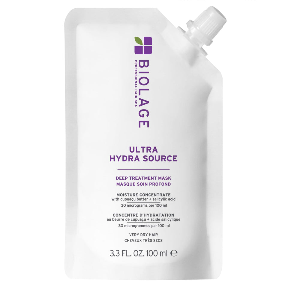 Biolage front packaging showing hydrating mask and benefits
