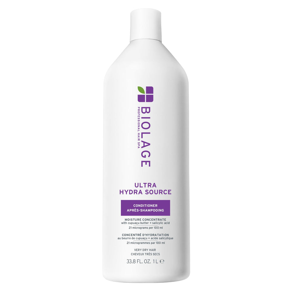 Biolage front packaging showing full 33.8 fl oz bottle and benefits