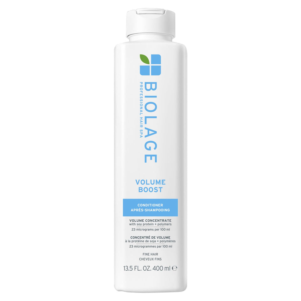 Biolage bottle front view showing product and volumizing benefit
