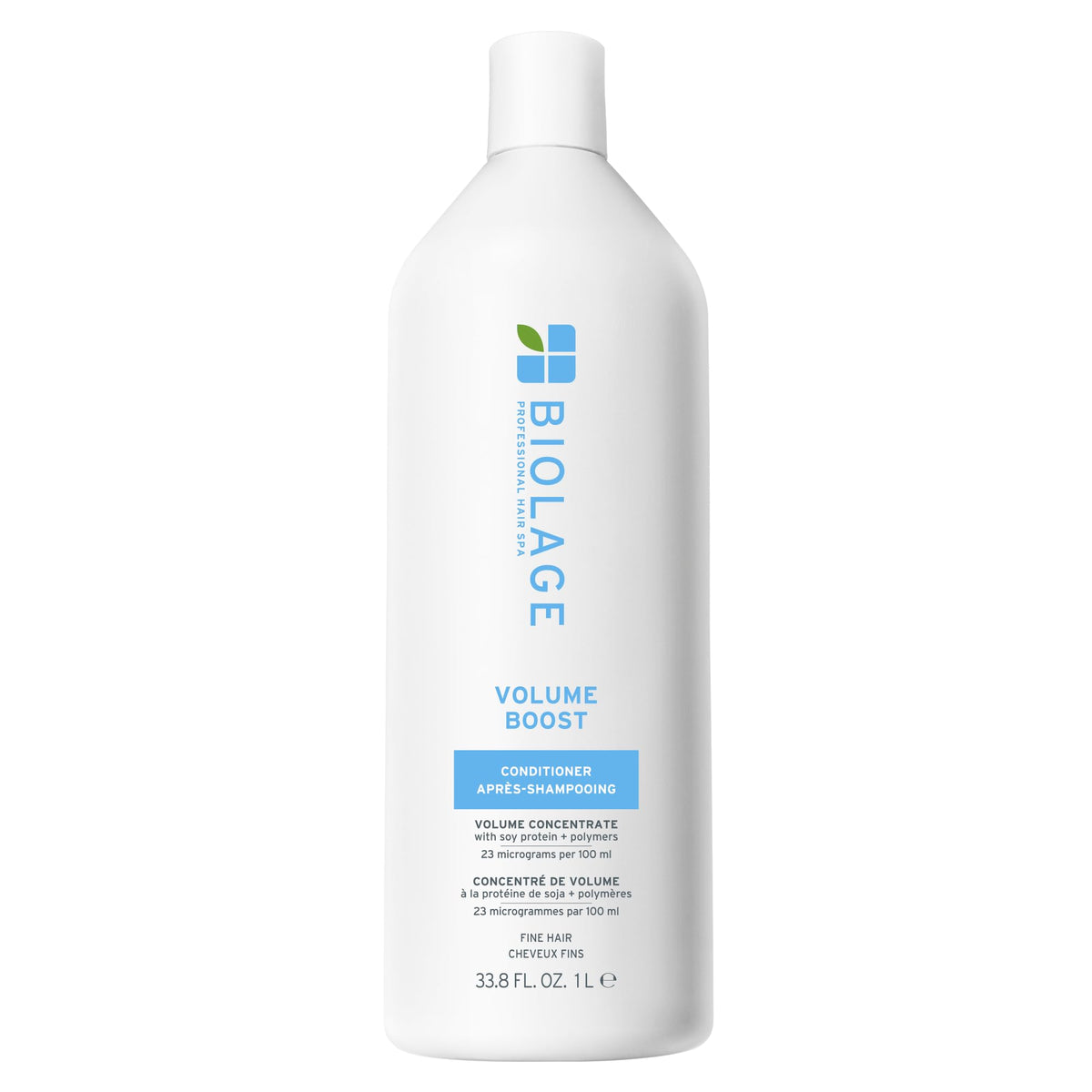 Biolage front bottle showing volume boost conditioner and benefits