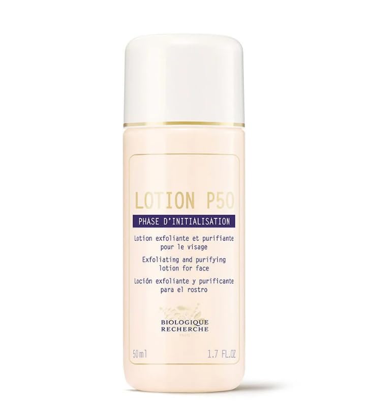 Biologique Recherche travel bottle front view showing label and compact size benefit
