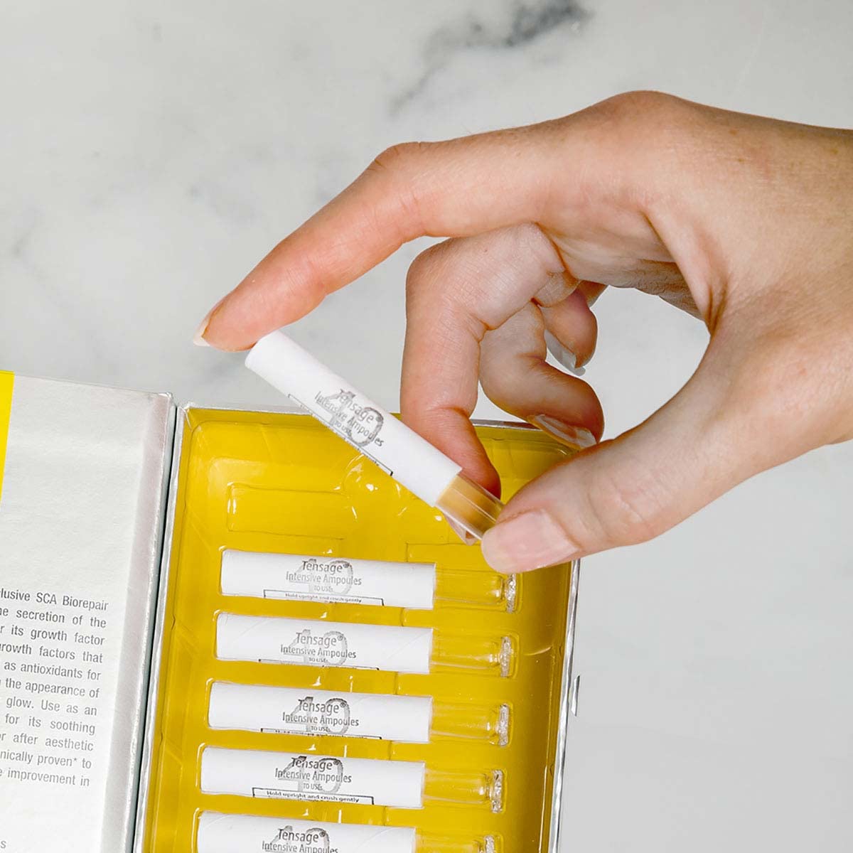 biopelle close-up of hyaluronic ingredient conveying hydration support