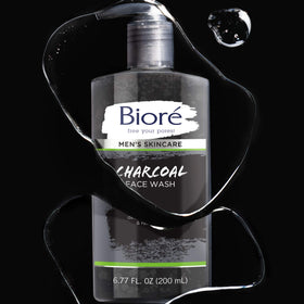 Bioré after-rinse skin detail showing smoother, less oily face