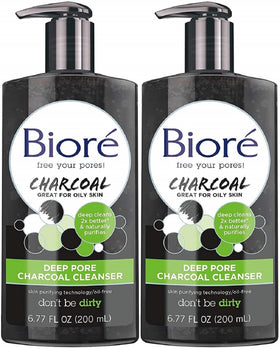 Bioré pack front showing tubes and label for clear cleansing