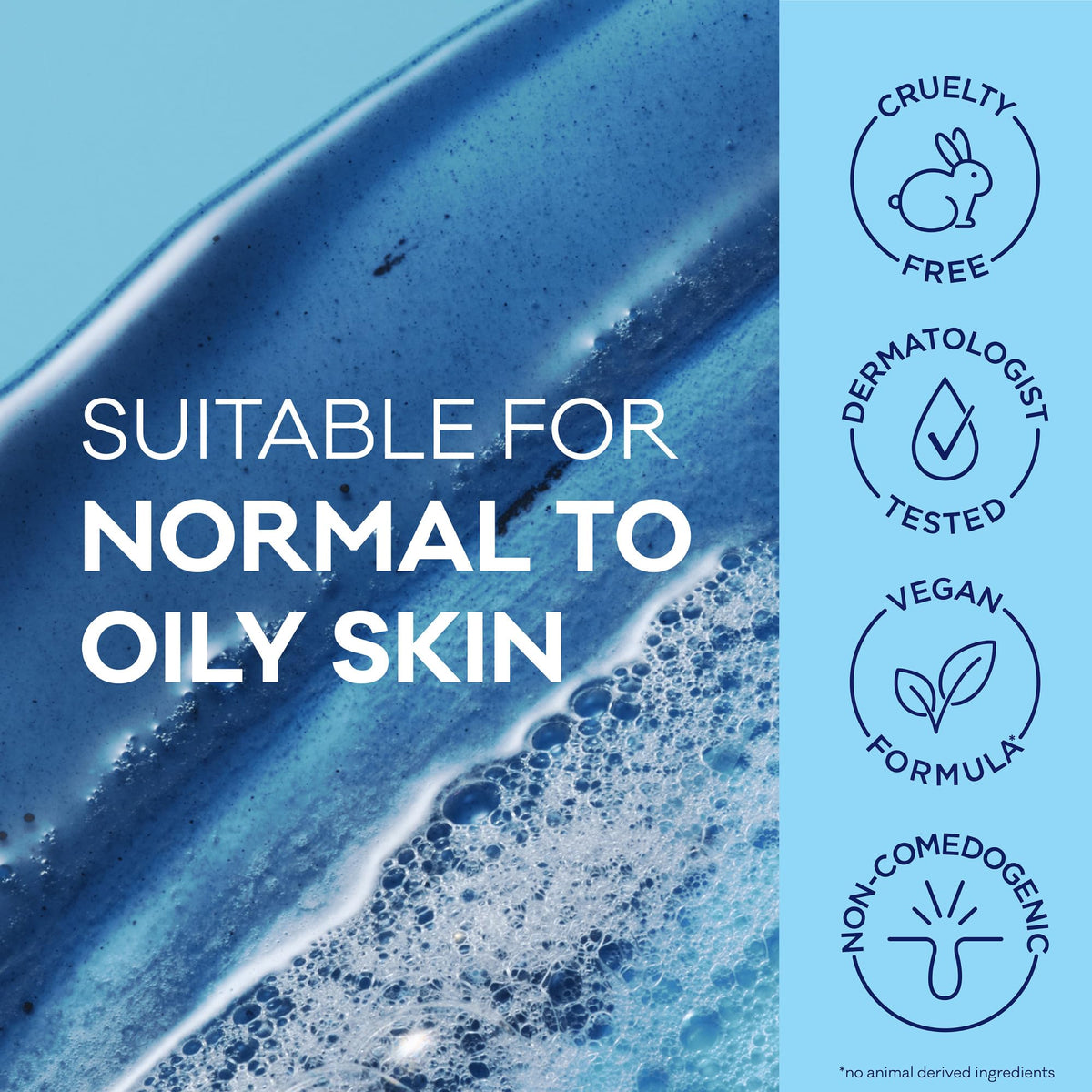 Bioré product label close-up noting salicylic acid and charcoal for pore care
