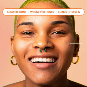 Biore patch on skin application demonstrating discreet protection and healing