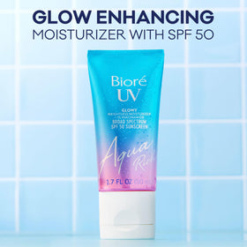 Back packaging showing Bioré usage instructions and SPF protection guidance