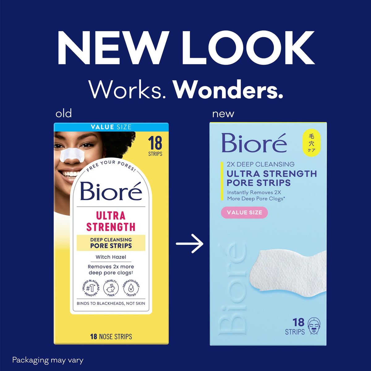 Bioré close-up of strip texture and adhesive showing strong grip on impurities