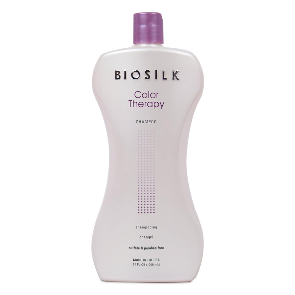 BioSilk front bottle shows label and color-safe benefits