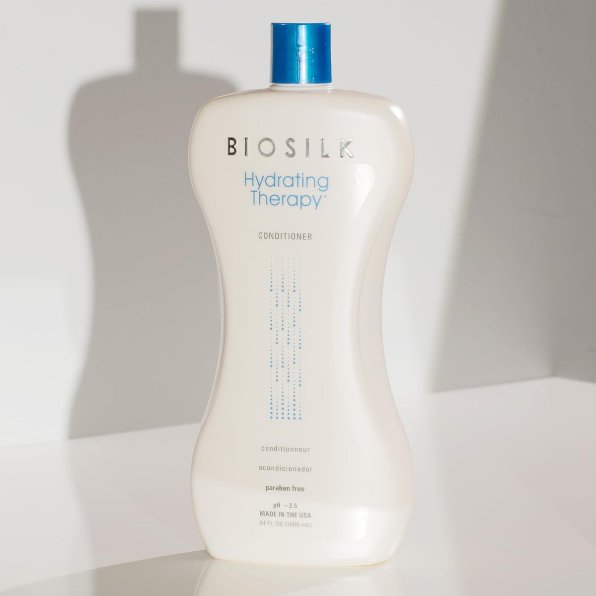 BioSilk-treated hair smooth and shiny showing improved manageability
