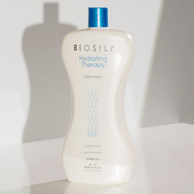 BioSilk-treated hair smooth and shiny showing improved manageability