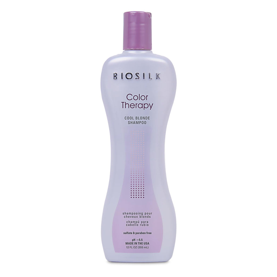 BioSilk bottle front packaging shows product and color-protection benefits