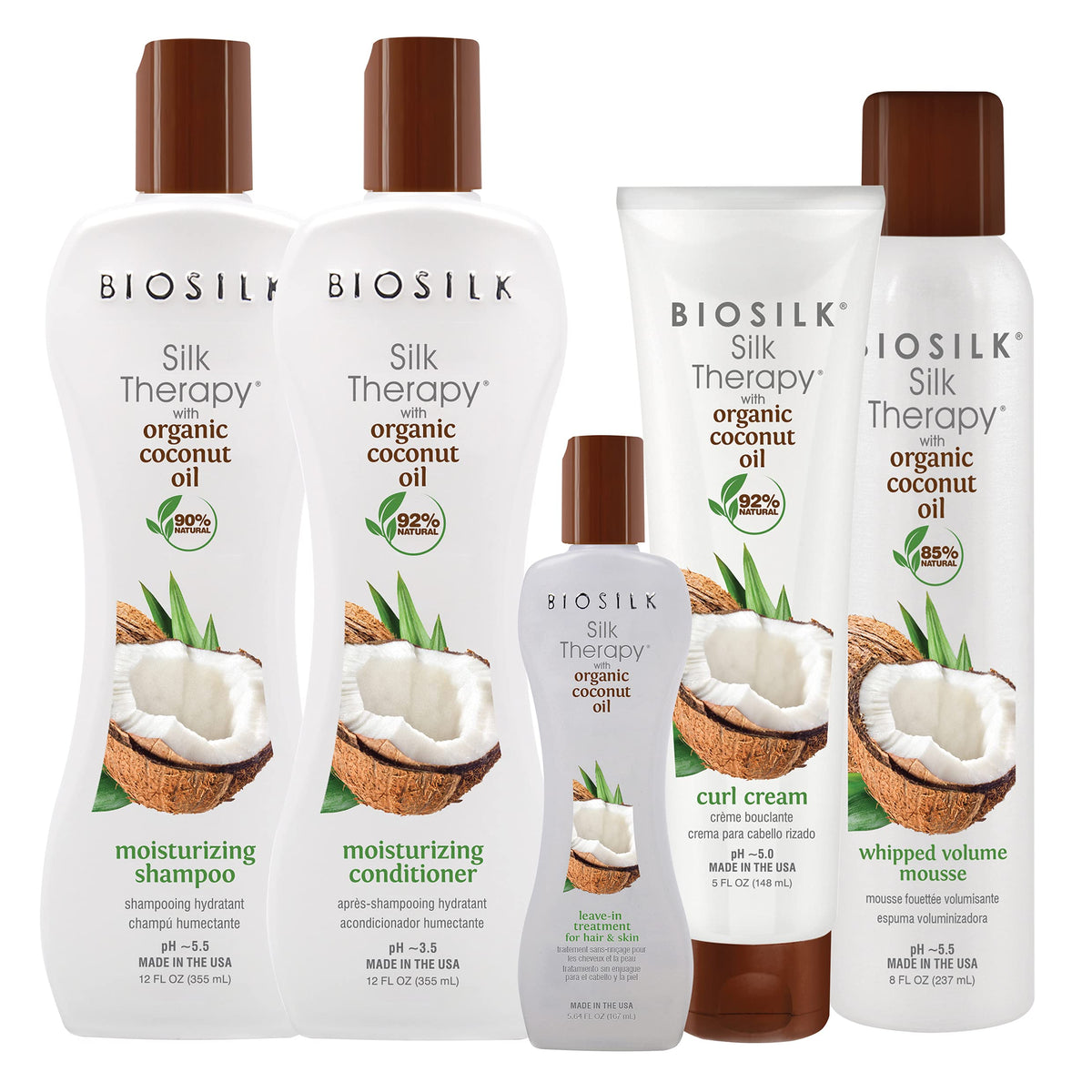 BioSilk in-use application on hair ends reducing frizz and flyaways