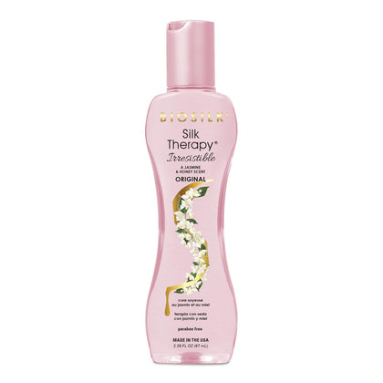 BioSilk front bottle view showing jasmine scent and lightweight benefit