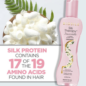 BioSilk used on styled hair to show improved shine and frizz control