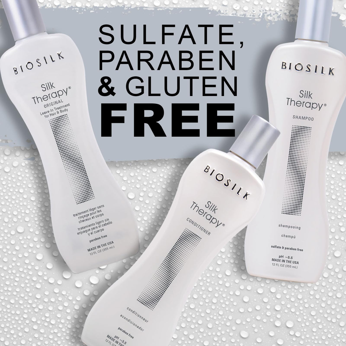 BioSilk kit staged in bathroom lifestyle showing daily routine convenience