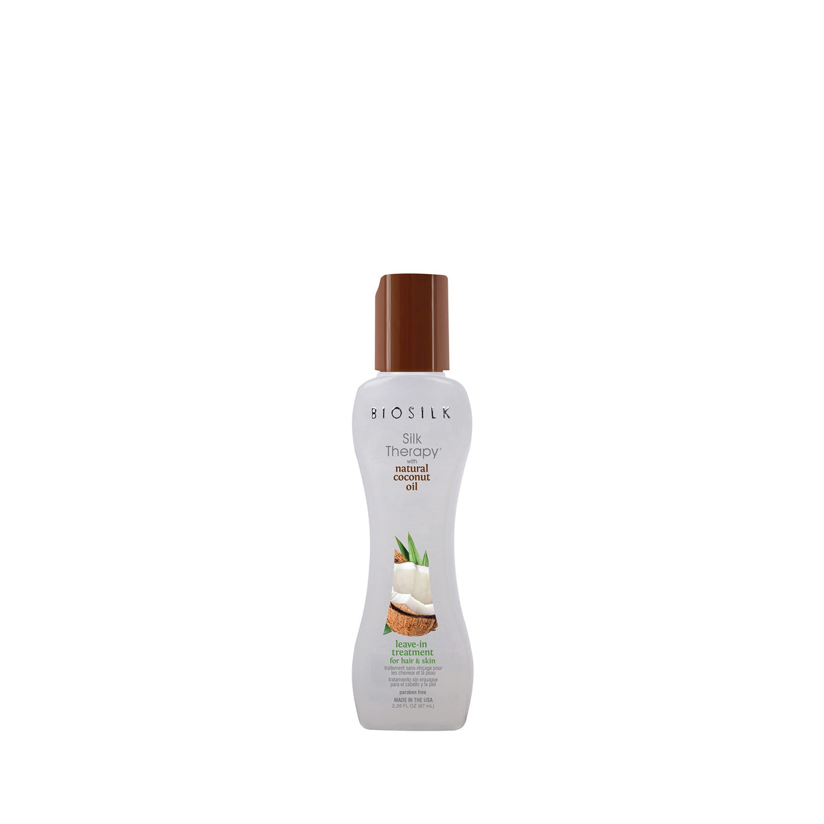 BioSilk front packaging showing product and benefits for glossy hair