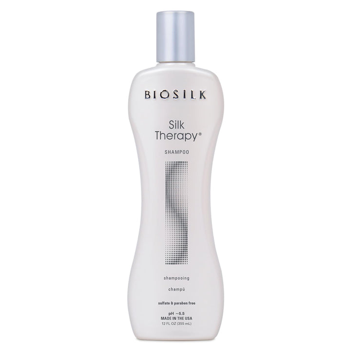 BioSilk bottle front view showing clean packaging and gentle formula
