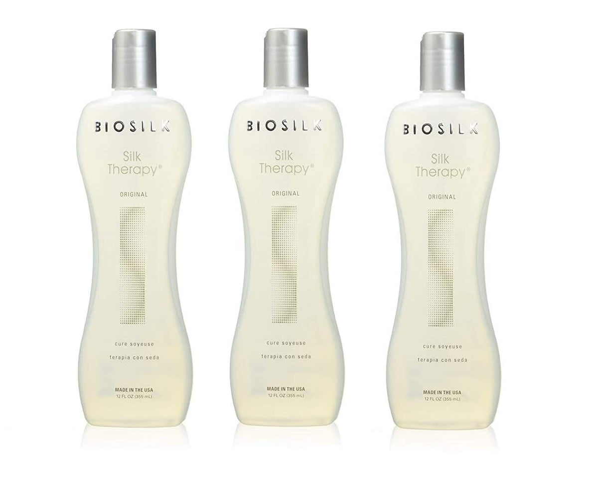 BioSilk front bottle shot showing label and shine-enhancing benefit