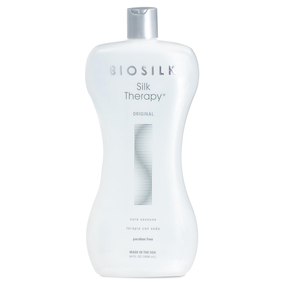 BioSilk front bottle view showing label and size for easy identification and value