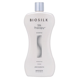 BioSilk front bottle showing full 34 oz label and benefits