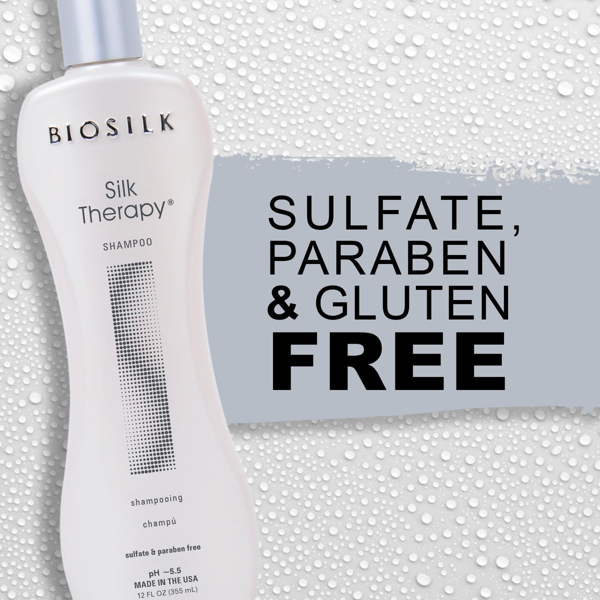 BioSilk 12 oz bottle beside everyday items for size and convenience