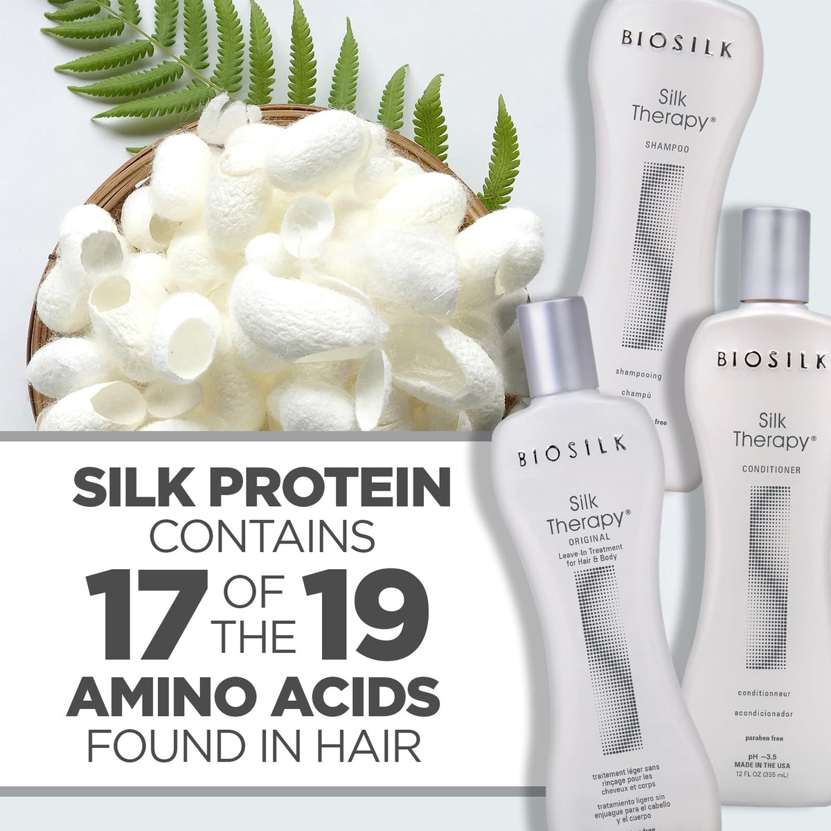 BioSilk bottles in hand for size comparison and travel-friendly scale