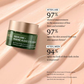BIOSSANCE cream applied on fingertip demonstrating lightweight spreadability