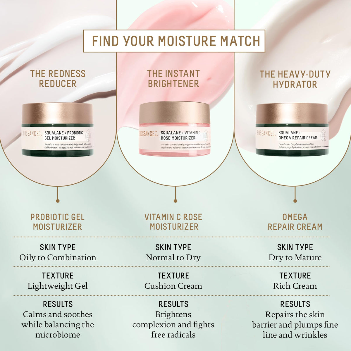 BIOSSANCE spreading cream on neck and face to boost hydration