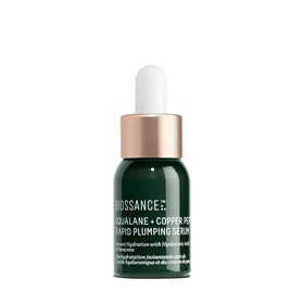 Biossance front packaging showing serum bottle and label for clear product ID and benefit