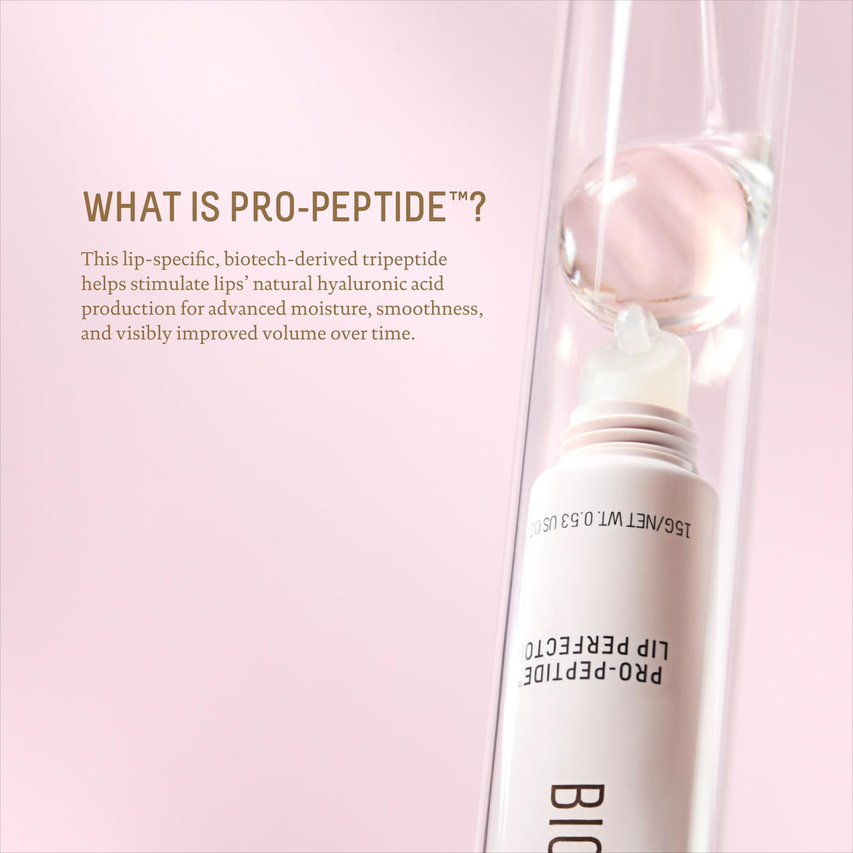 BIOSSANCE cap and label close-up showing product name and clean formulation