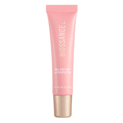 BIOSSANCE front packaging showing product tube and blush quartz shade benefit hydration