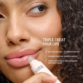 BIOSSANCE lip perfector twist-up applicator close-up illustrating easy use