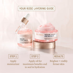 BIOSSANCE moisturizer on bathroom counter in morning routine setting
