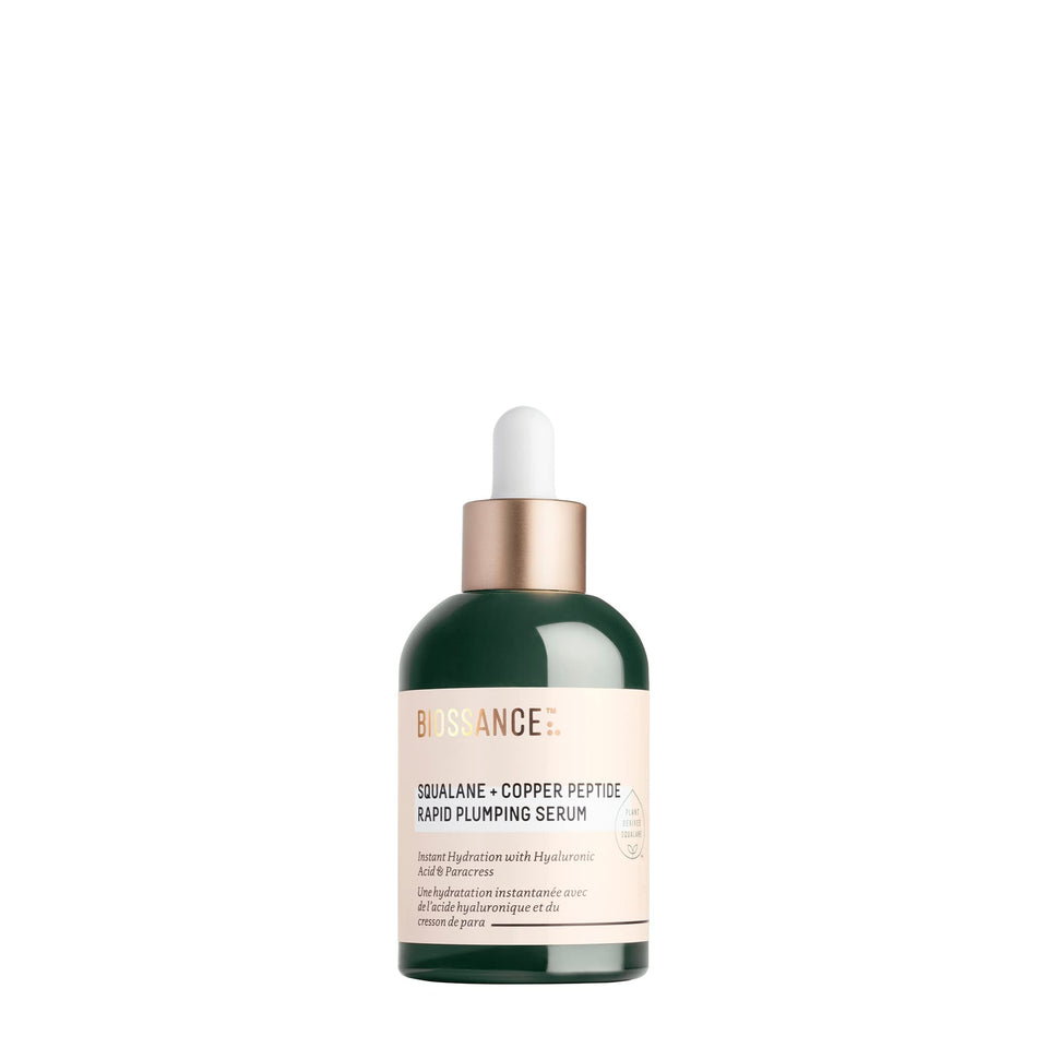 Biossance front label showing product name and net weight for clear identification