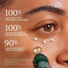 Biossance serum texture on hand showing lightweight hydration benefit