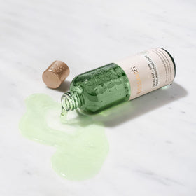 BIOSSANCE applied on hand showing gentle exfoliation and smooth finish