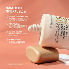 BIOSSANCE blended under foundation showing primer-like smoothing and glow
